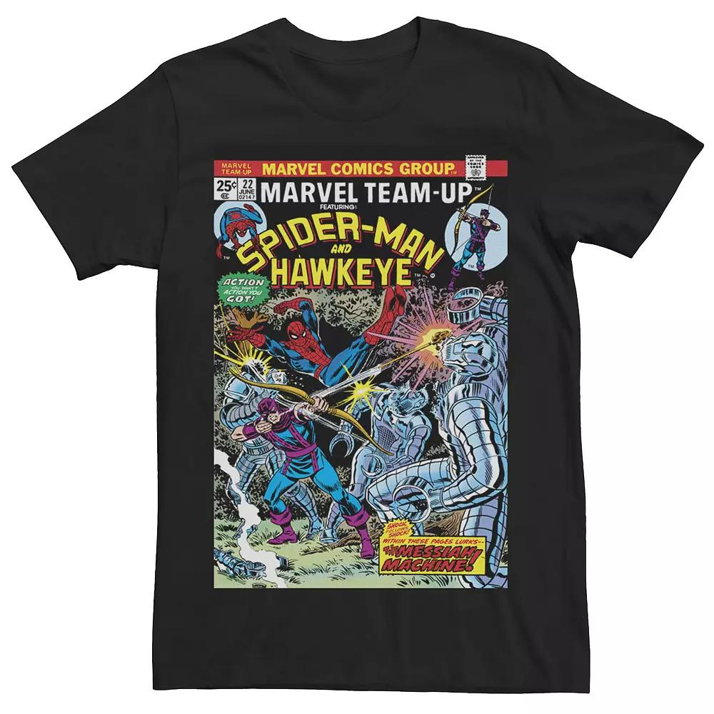 Men's Marvel Spider-Man And Hawkeye Comic Cover Tee,  Product Image