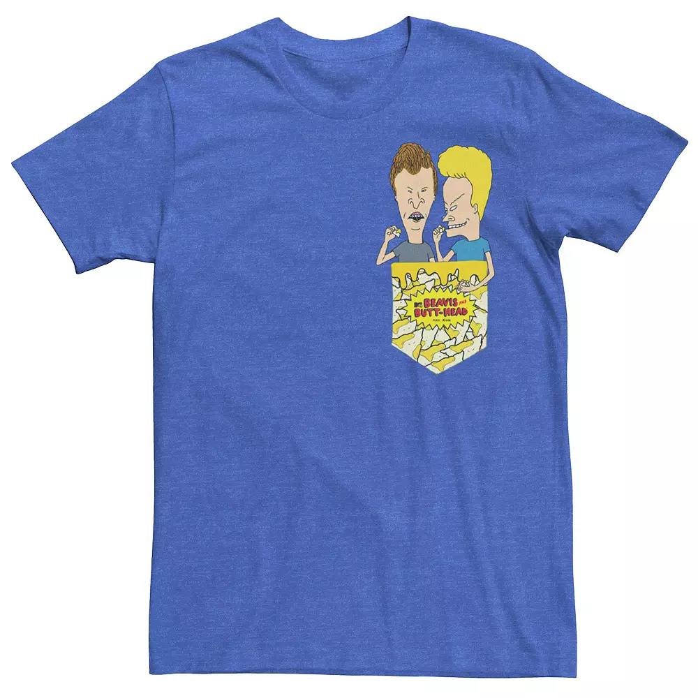 Men's Beavis And Butthead Nacho Pocket Short Sleeve Tee,  Product Image