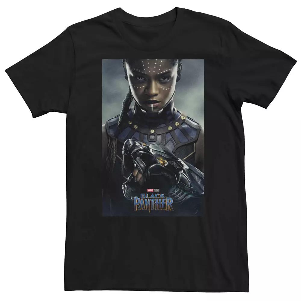 Men's Marvel Black Panther Lives Long Half & Half Tee,  Product Image
