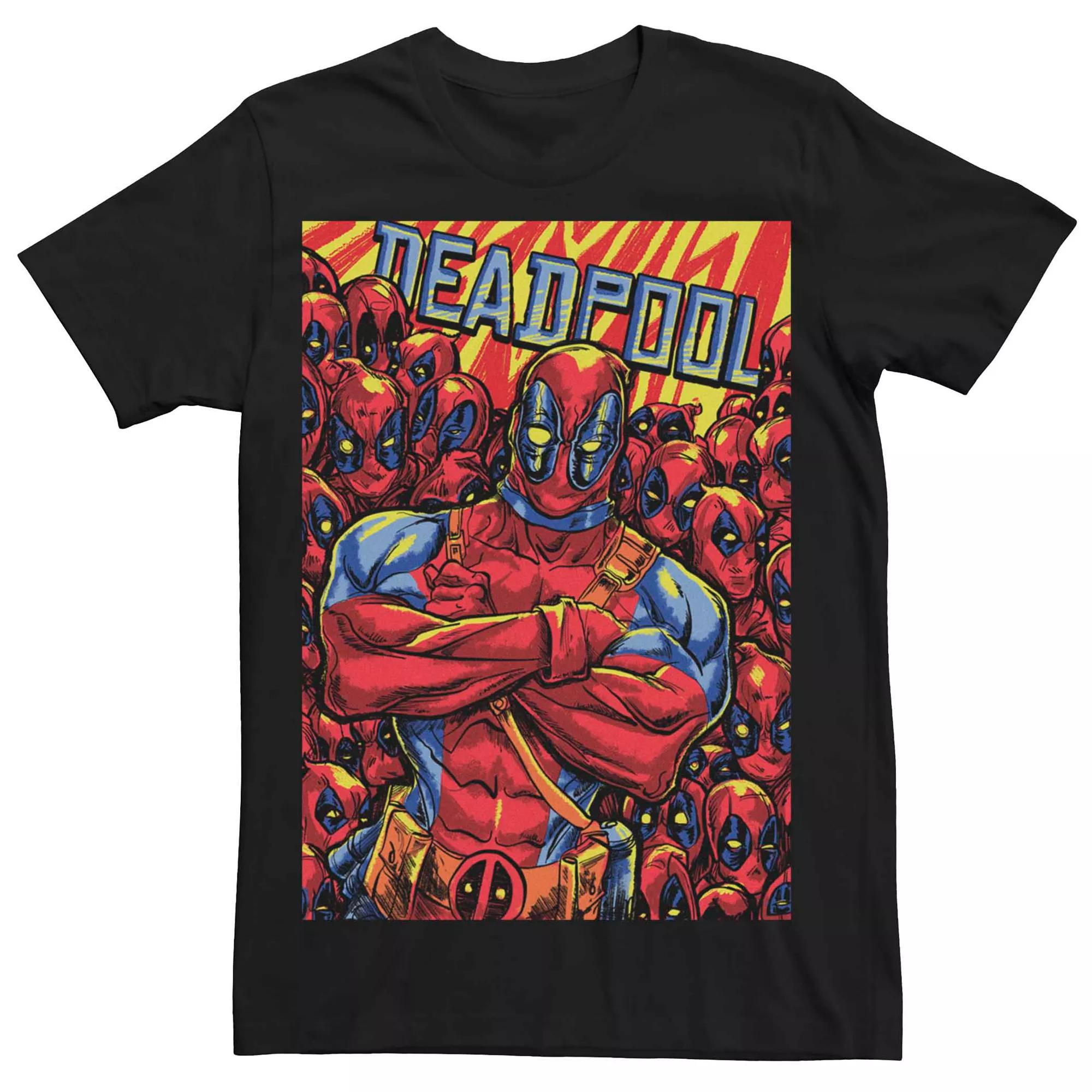 Men's Marvel Deadpool Group Poster Tee, Size: Medium, Black Product Image