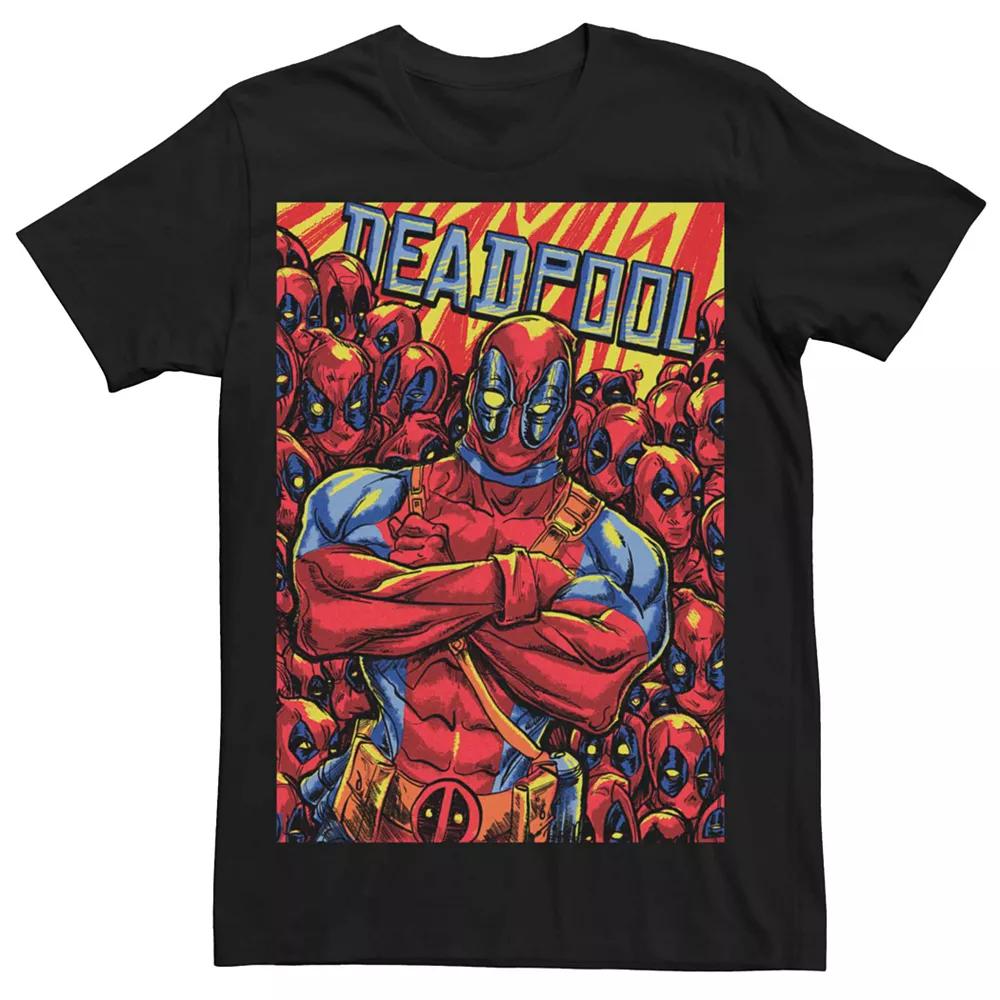 Men's Marvel Deadpool Group Poster Tee, Size: Medium, Black Product Image