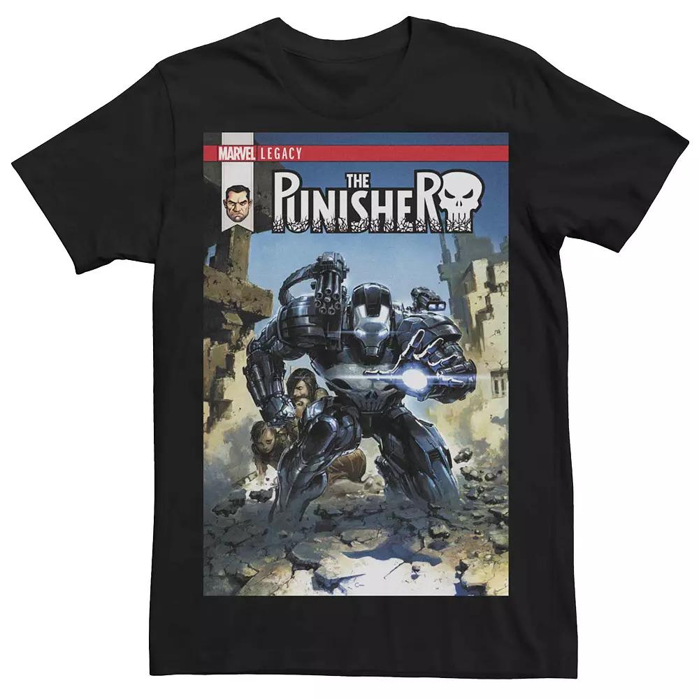 Men's Marvel Legacy The Punisher War Machine Comic Book Cover Tee,  Product Image