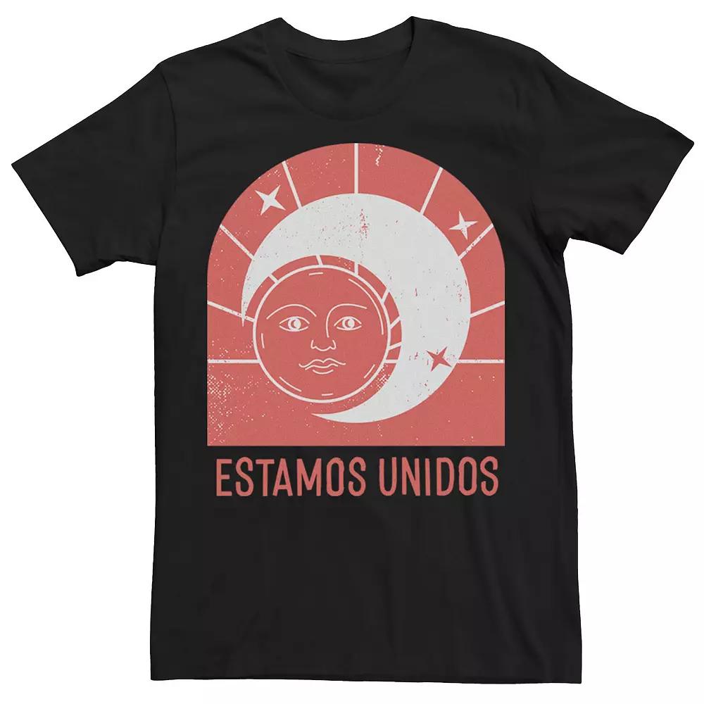 Men's Gonzales Estamos Unidos Sun And Moon Red Stamp Tee,  Product Image