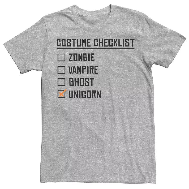 Men's Halloween Costume Checklist Tee,  Product Image