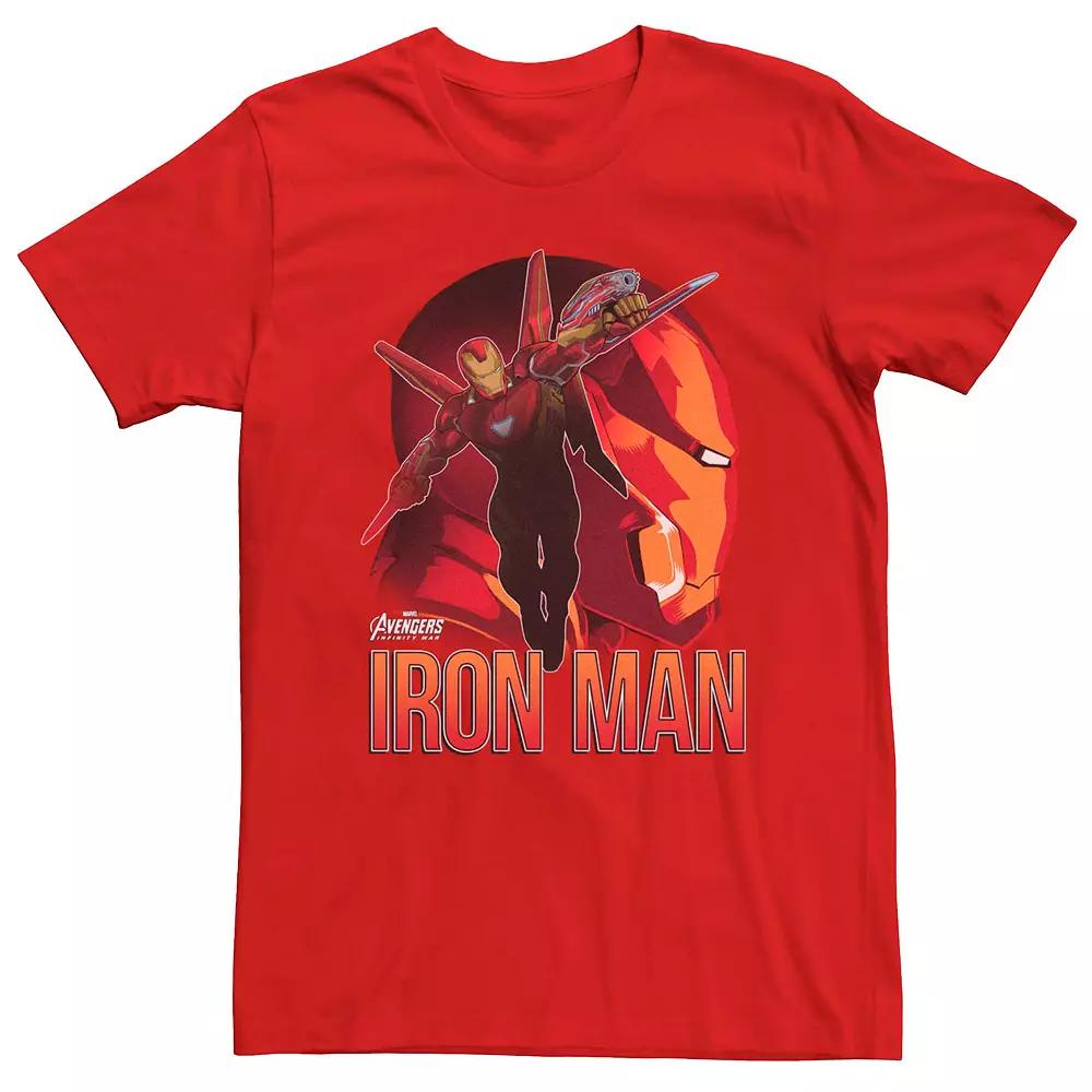 Men's Marvel Avengers Infinity War Iron Man Action Shot Tee,  Product Image