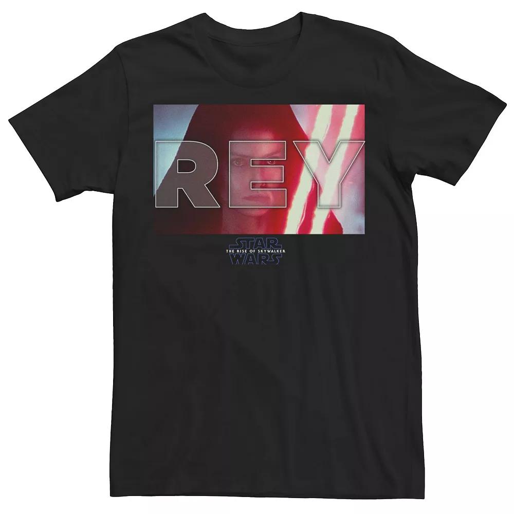 Men's Star Wars Rise Of Skywalker Rey Text Over Lay Portrait Tee,  Product Image