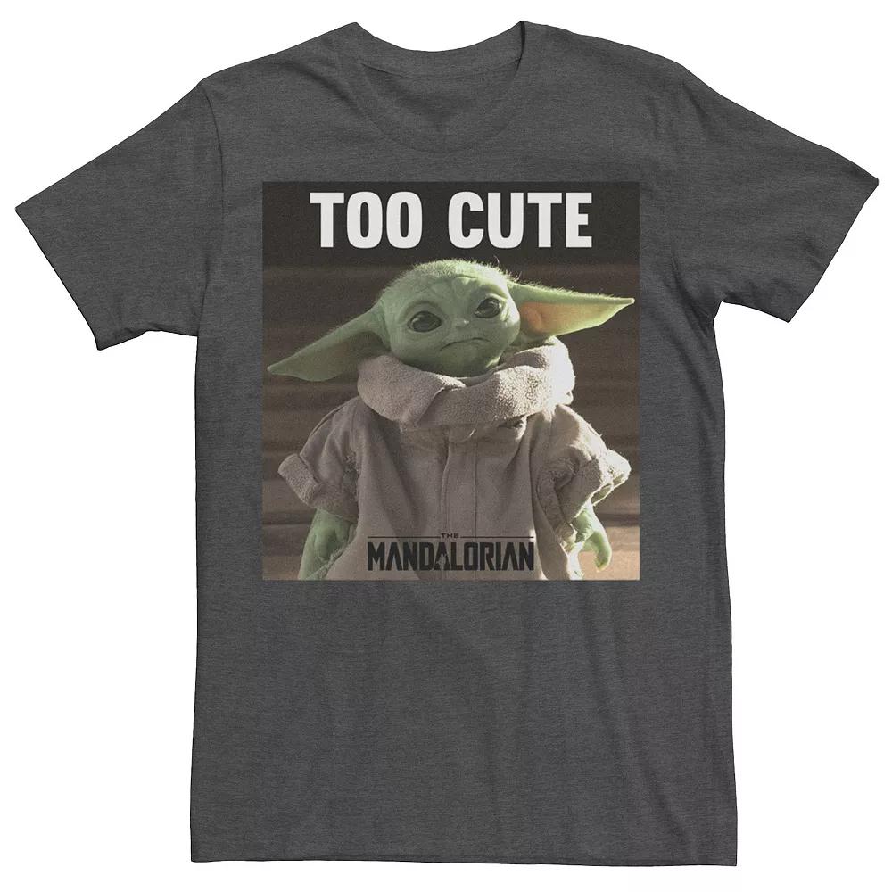 Men's Star Wars The Mandalorian The Child Too Cute Portrait Tee,  Product Image