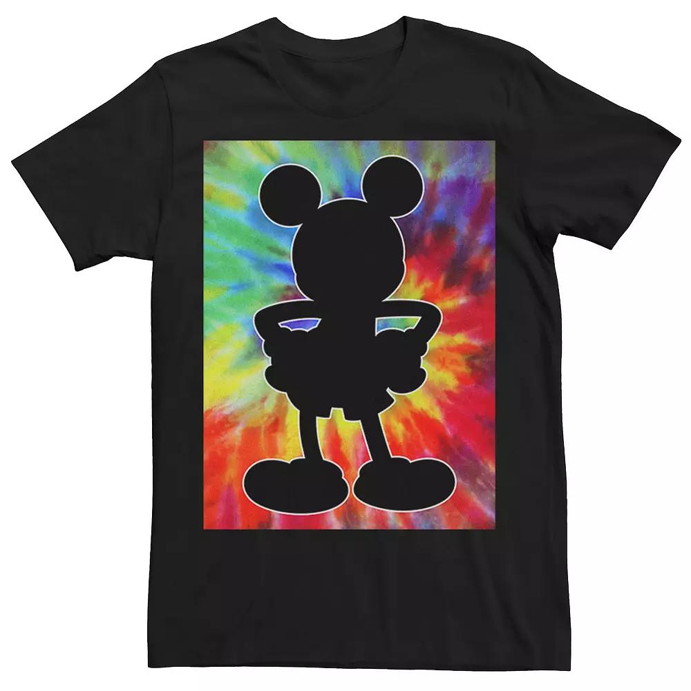 Disney's Mickey Mouse Men's Tie-Dye Silhouette Tee,  Product Image