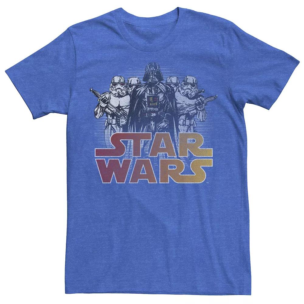 Men's Star Wars Dark Group Tee, Size: Medium, Royal Grey Product Image