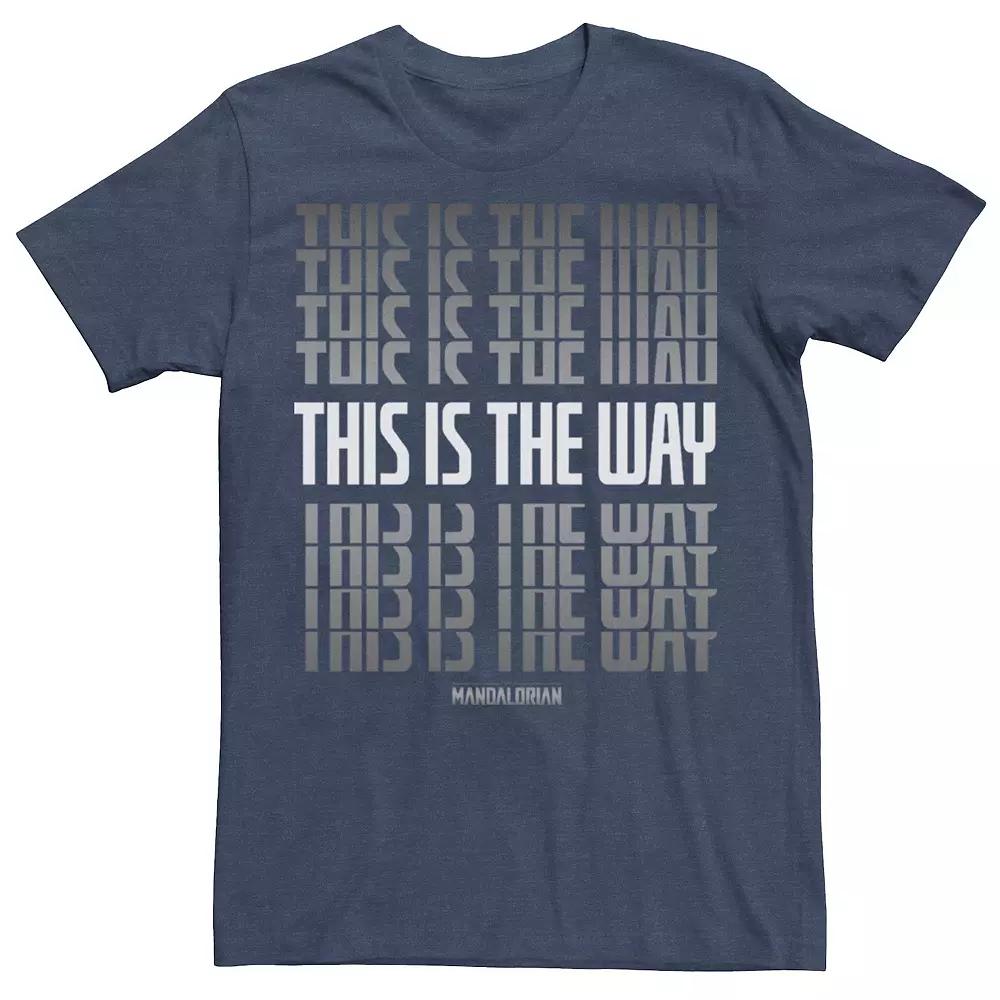 Men's Star Wars The Mandalorian This Is The Way Text Stack Tee,  Product Image