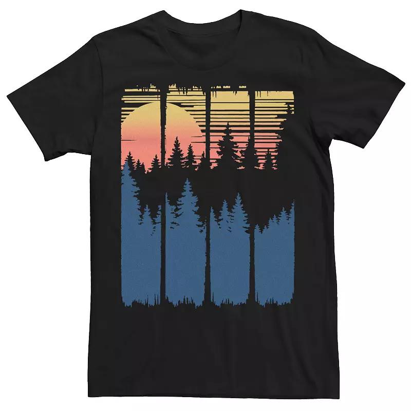 Big & Tall Jurassic Park Raptor Coming Out Of Forest Tee, Men's,  Product Image