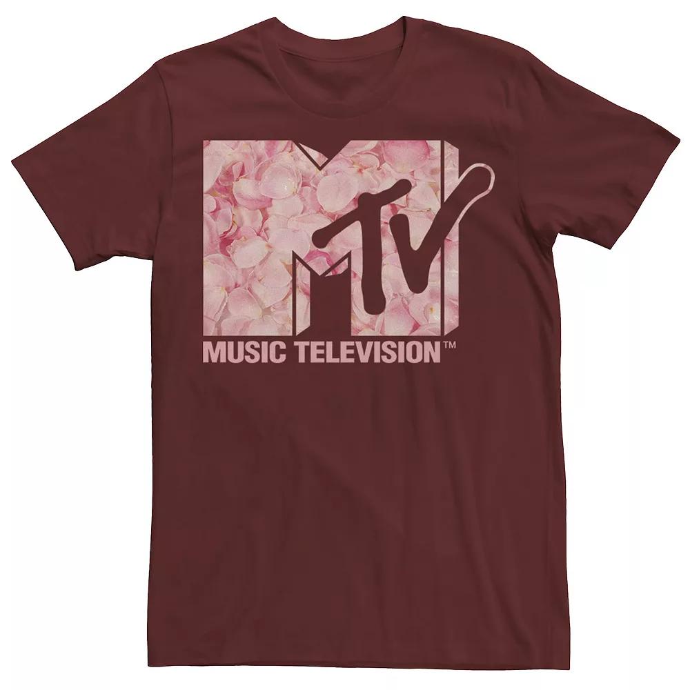 Men's MTV Music Television Pink Rose Petal Logo Tee,  Product Image