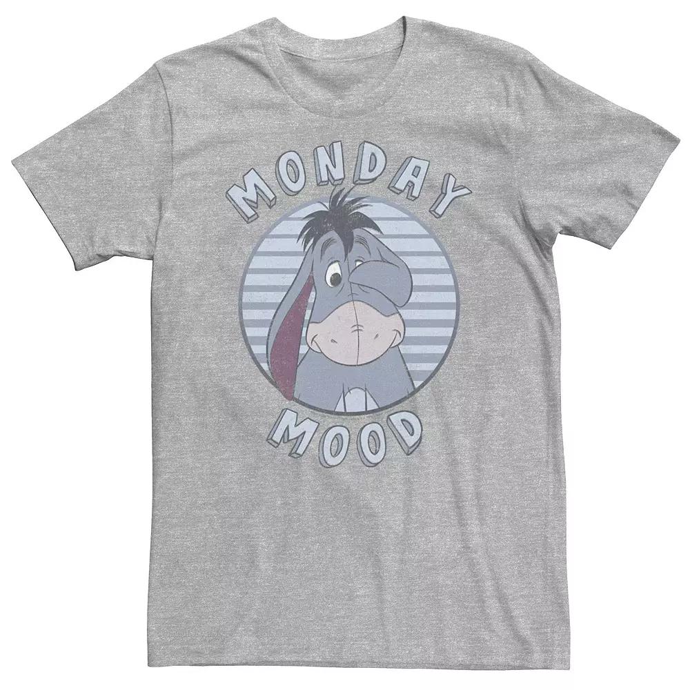 Big & Tall Disney Winnie The Pooh Eeyore Monday Mood Tee, Men's, Size: 3XL, Athletic Grey Product Image