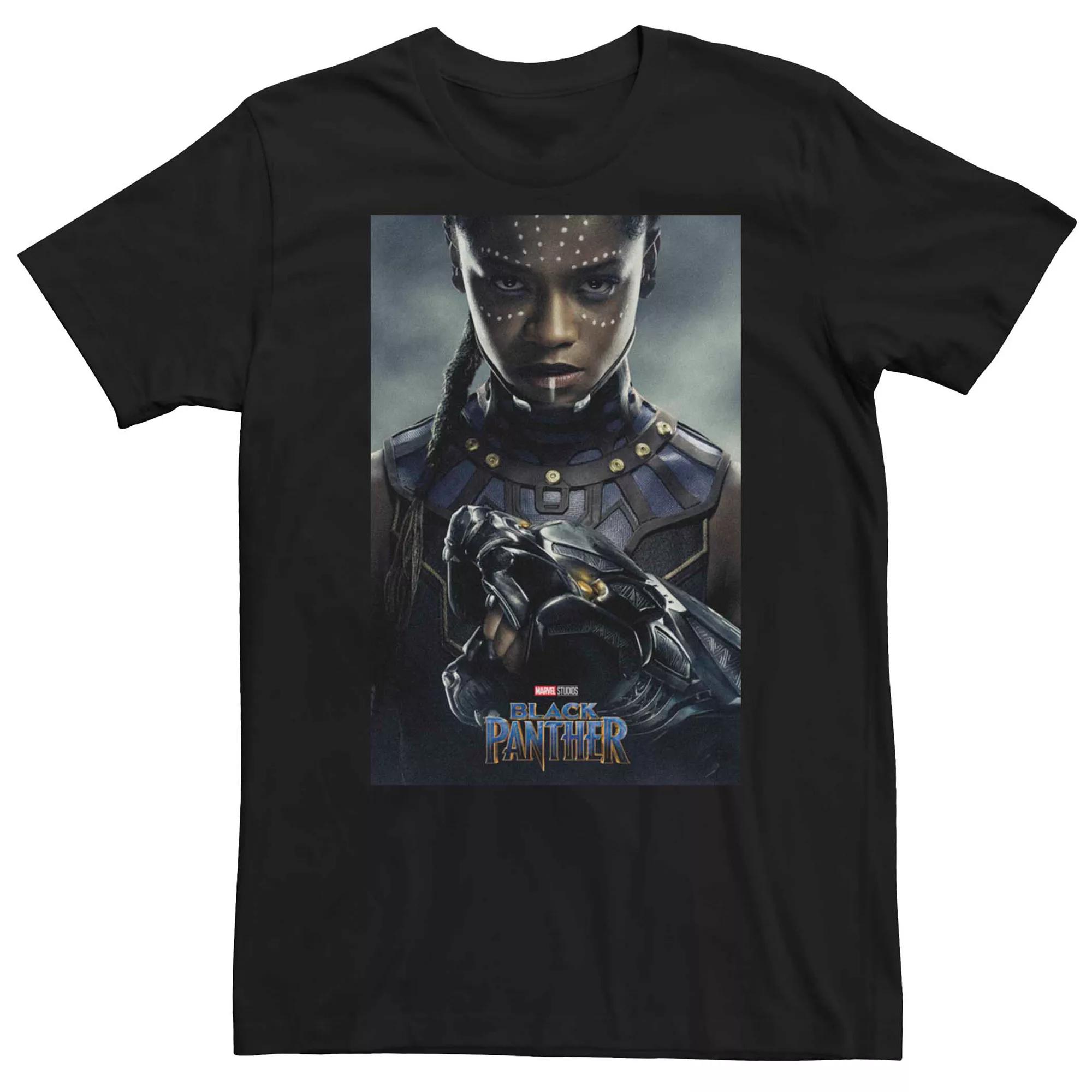 Men's Marvel Black Panther Lives Long Half & Half Tee,  Product Image