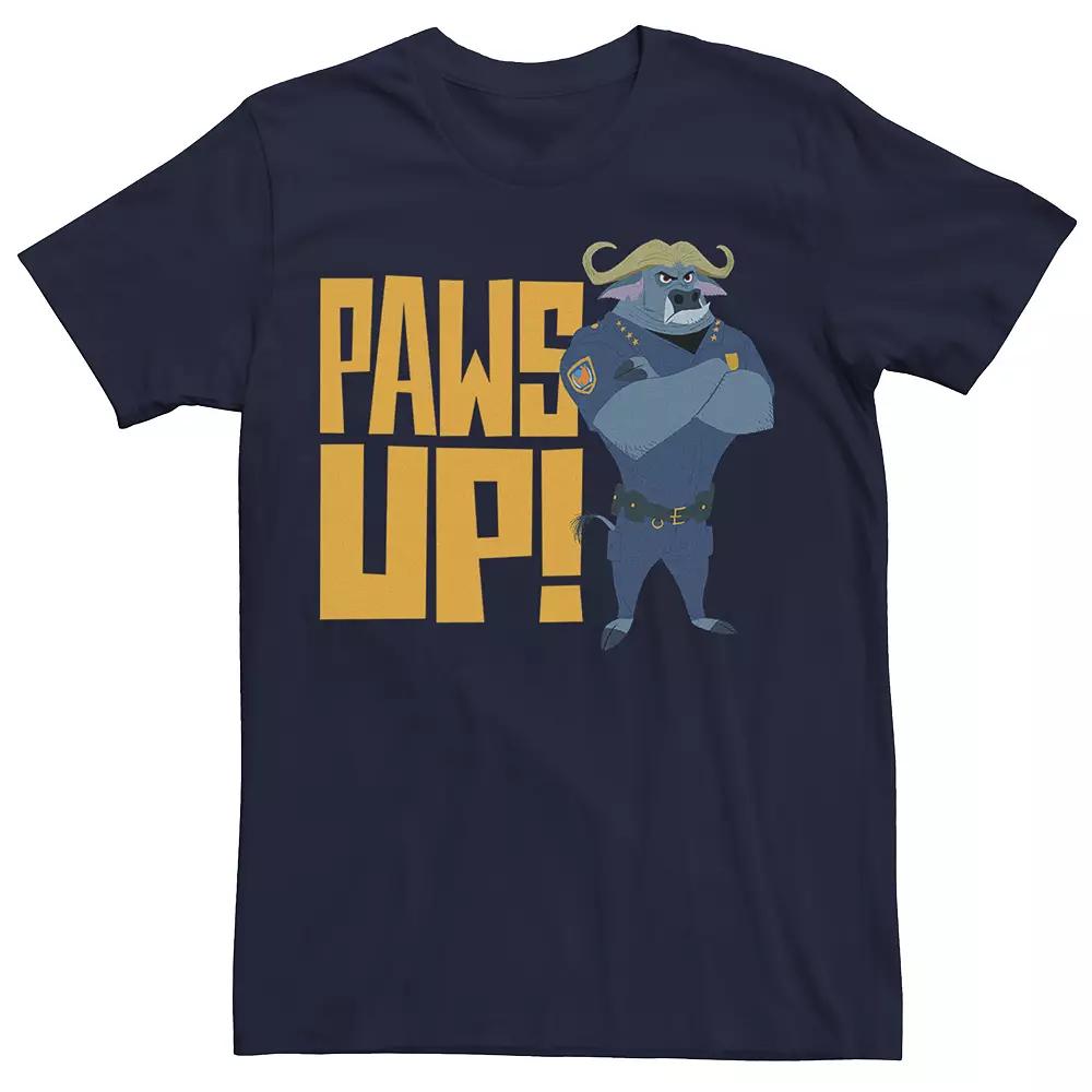 Men's Disney's Zootopia Paws Up Tee, Size: Small, Blue Product Image