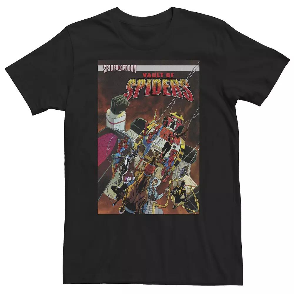 Big & Tall Marvel Vault of Spiders Spider Geddon Comic Cover Tee, Men's,  Product Image