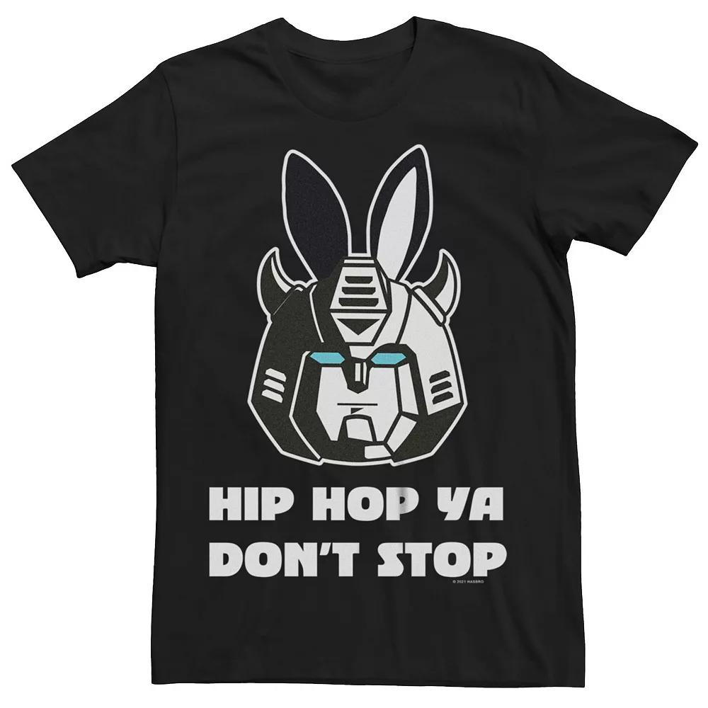 Big & Tall Transformers Optimus Prime Bunny Ears "Hip Hop Ya Don't Stop" Easter Graphic Tee, Men's,  Product Image