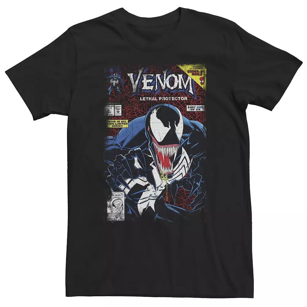 Big & Tall Marvel Venom Vintage Comic Book Cover Tee, Men's,  Product Image