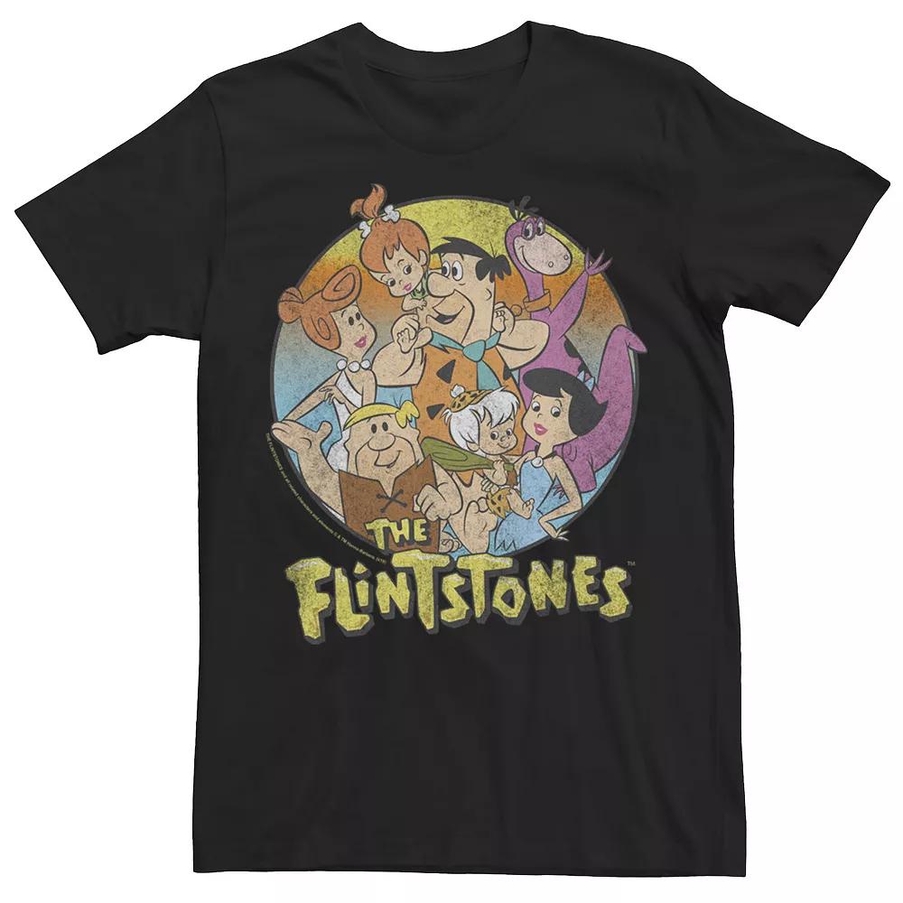 Men's The Flinstones Distresed Group Portrait Tee,  Product Image