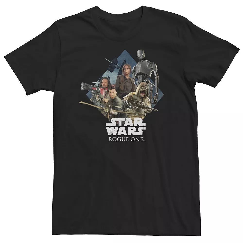 Big & Tall Star Wars Rogue One Character Collage Logo Tee, Men's,  Product Image