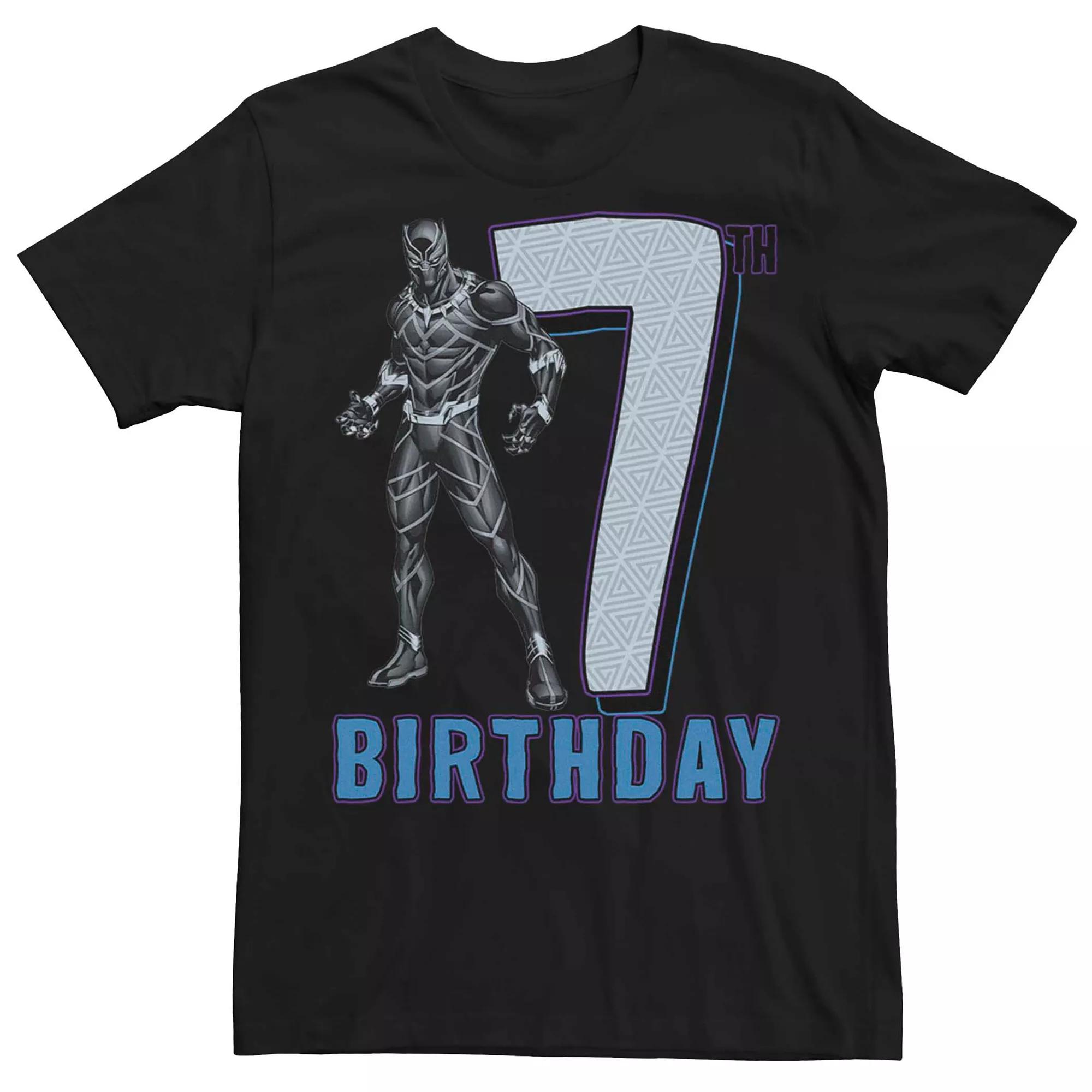 Men's Marvel Black Panther 7th Birthday Tee,  Product Image