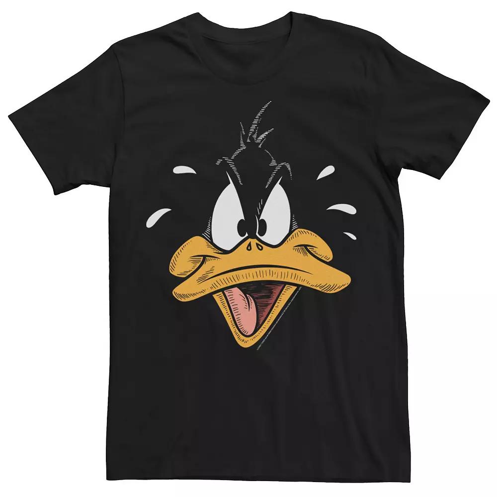 Men's Looney Tunes Daffy Duck Big Face Tee,  Product Image
