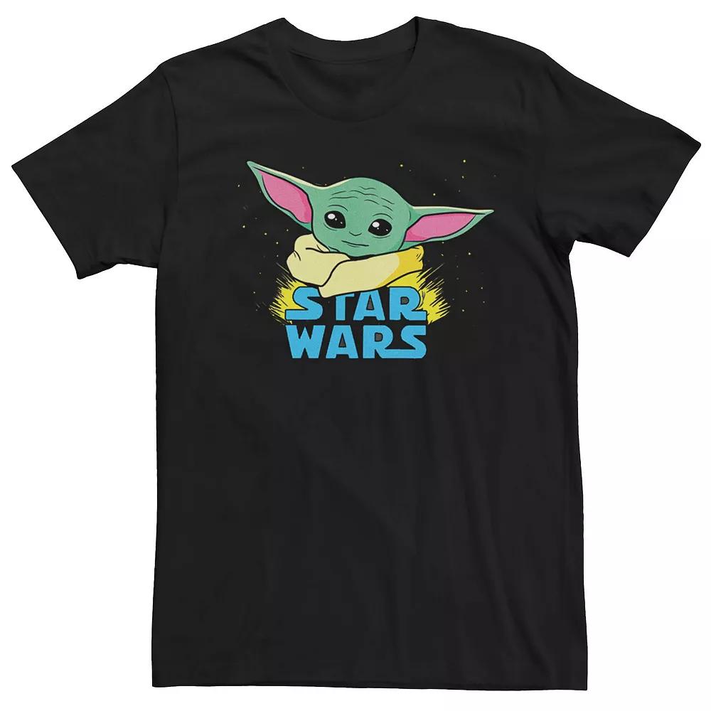 Men's Star Wars The Mandalorian The Child Galaxy Logo Tee,  Product Image
