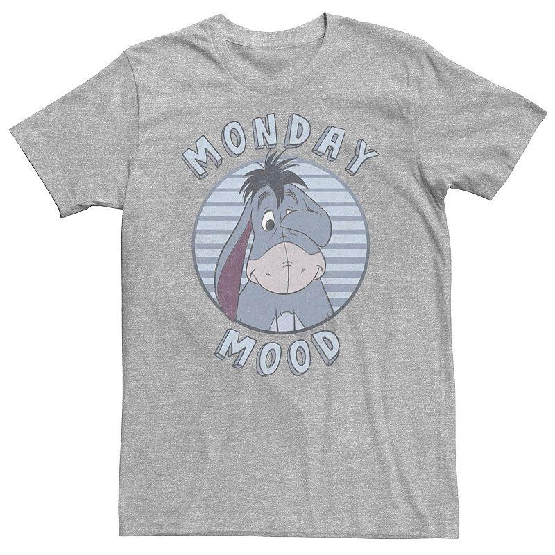 Big & Tall Disney Winnie The Pooh Eeyore Monday Mood Tee, Men's, Size: 3XL, Athletic Grey Product Image