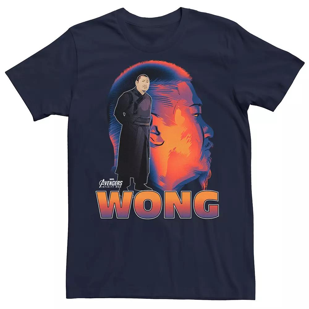 Mens Marvel Avengers Infinity War Wong Profile Tee Blue Product Image