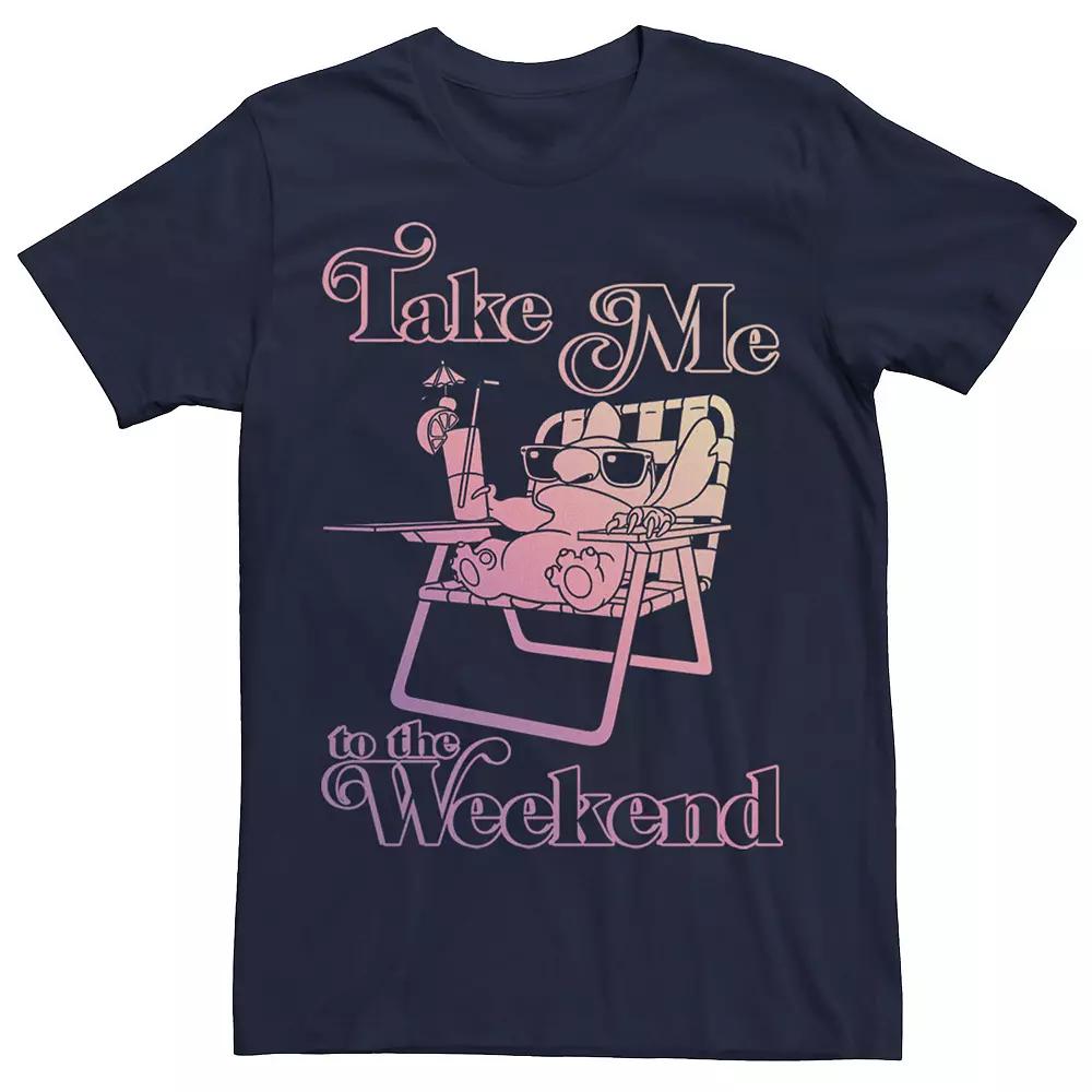 Disney's Lilo & Stitch Take Me To The Weekend Men's Tee,  Product Image