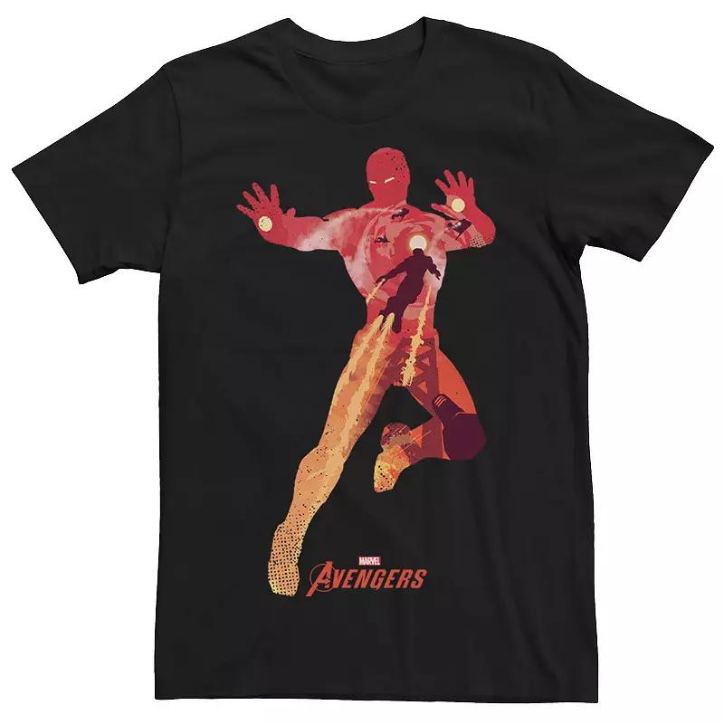 Men's Marvel Avengers Iron Man Scene Silhouette Fill Tee,  Product Image