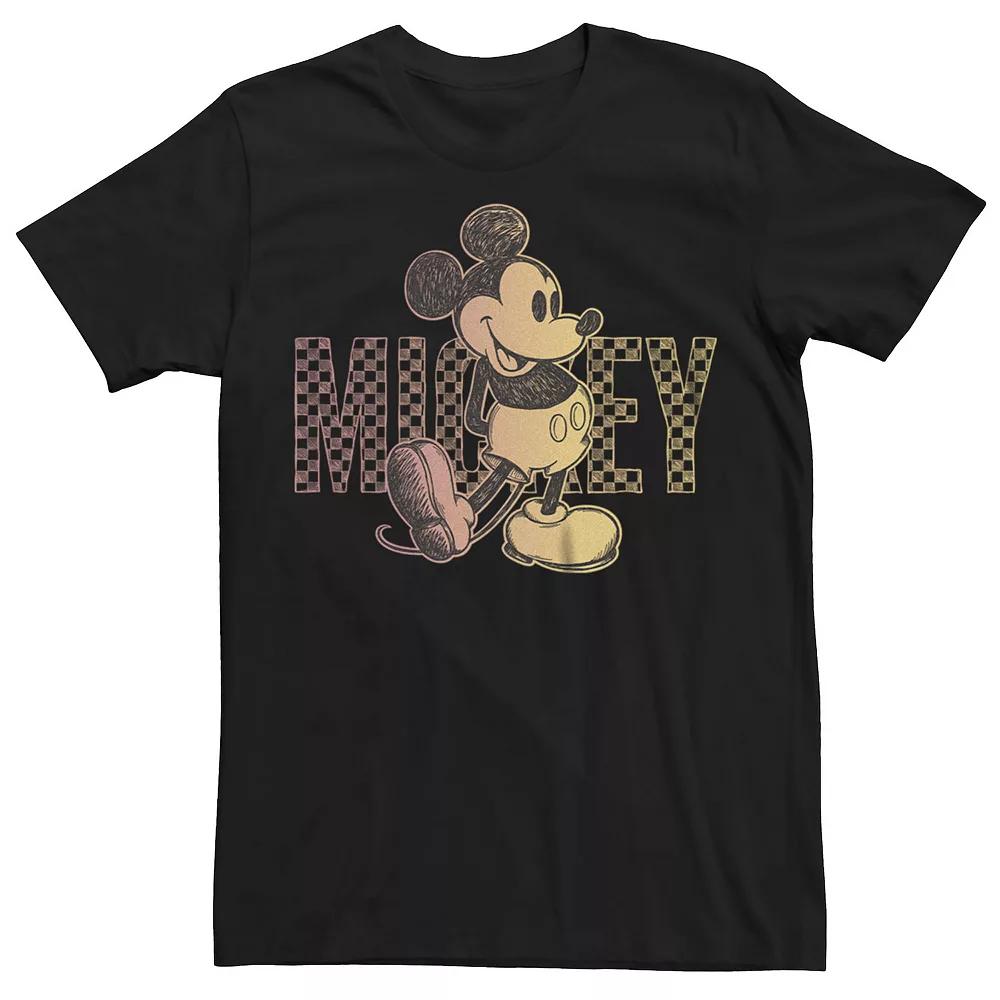 Disney's Mickey Mouse Men's Checkered Sketch Tee,  Product Image