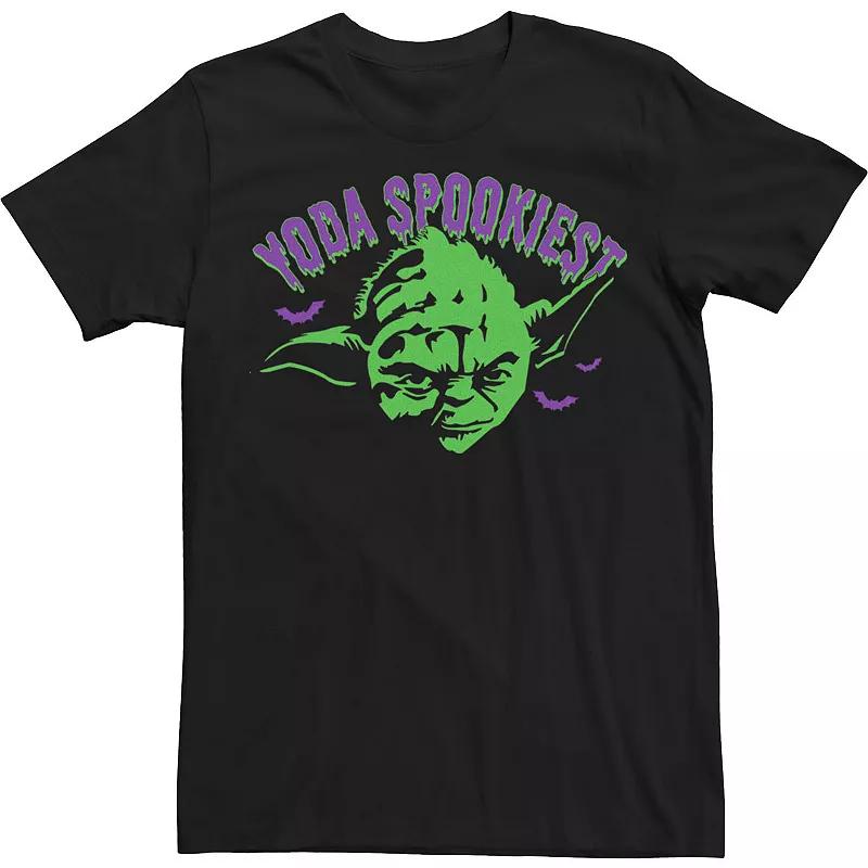 Men's Star Wars Halloween Purple Yoda Spookiest Tee,  Product Image