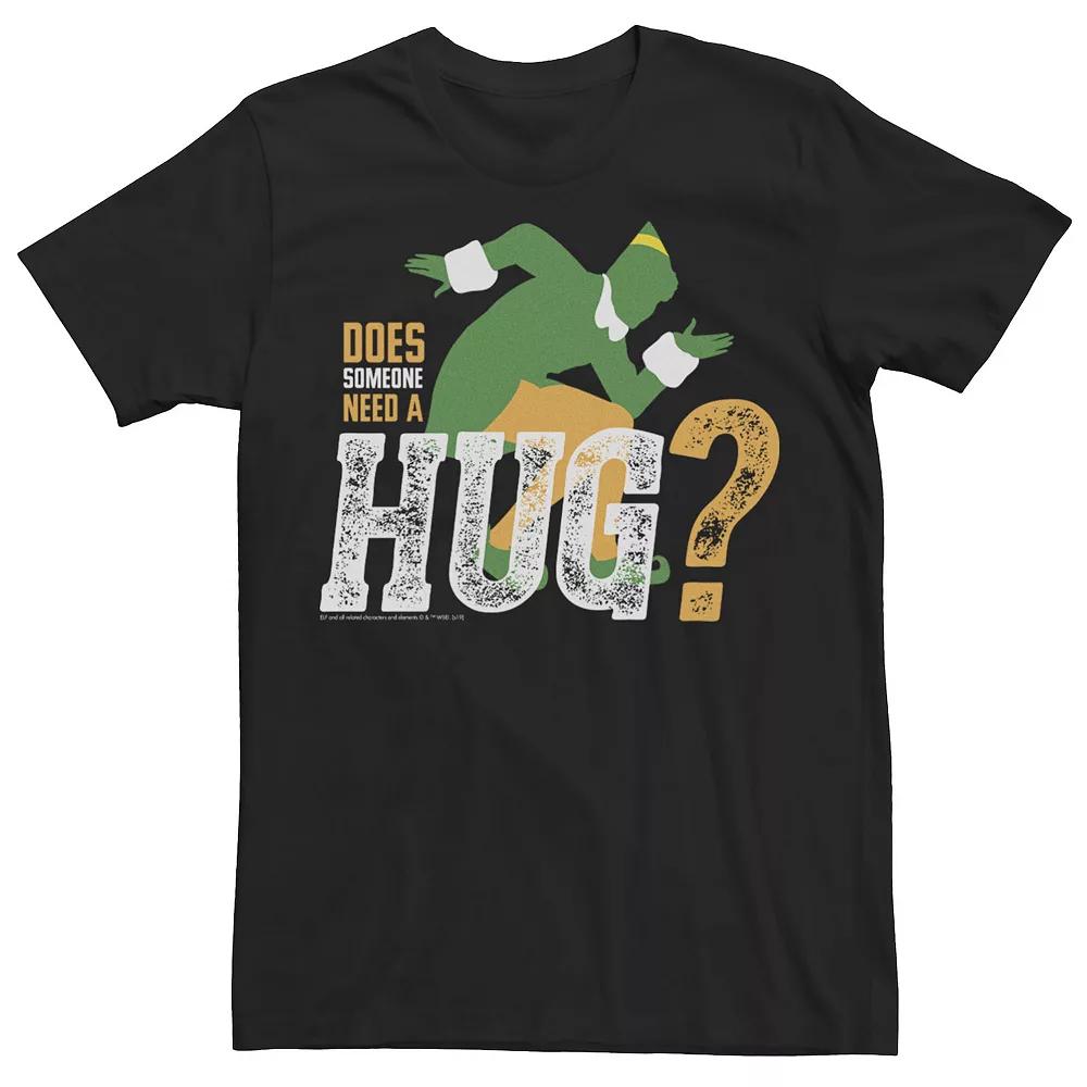 Men's Elf Buddy Does Somebody Need A Hug Large Text Poster Tee,  Product Image