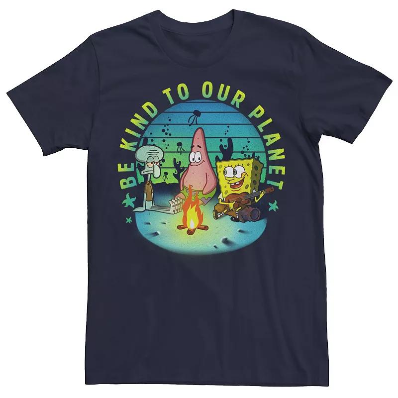 Men's Nickelodeon SpongeBob SquarePants Be Kind To Our Planet Campfire Tee,  Product Image