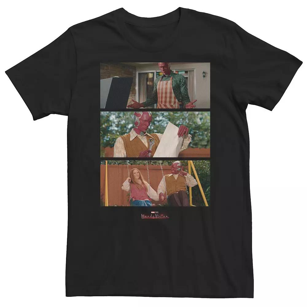 Big & Tall Marvel WandaVision Scene Portrait Panels Tee, Men's,  Product Image