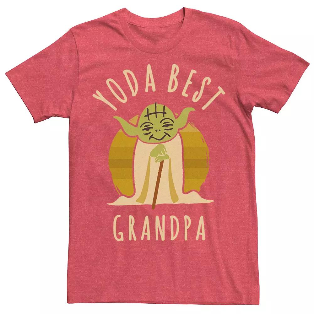 Men's Star Wars "Yoda Best Grandpa" Cartoon Yoda Tee,  Product Image