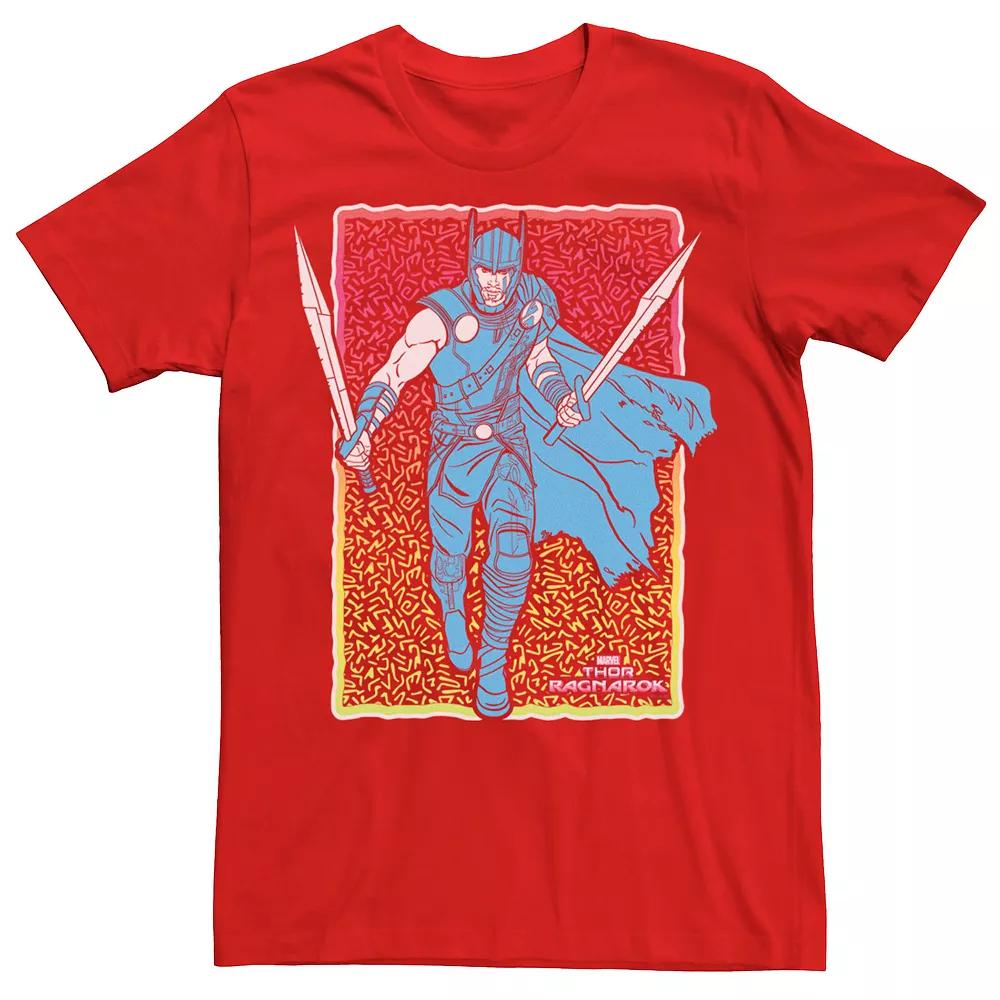Men's Marvel Thor Ragnarok Thor Neon Portrait Graphic Tee,  Product Image