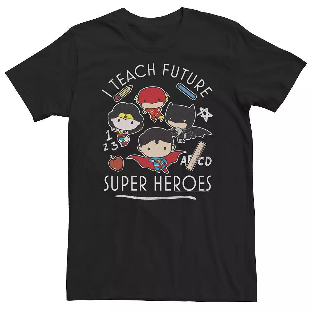 Big & Tall DC Comics Group Cartoons I Teach Future Super Heroes Tee, Men's,  Product Image