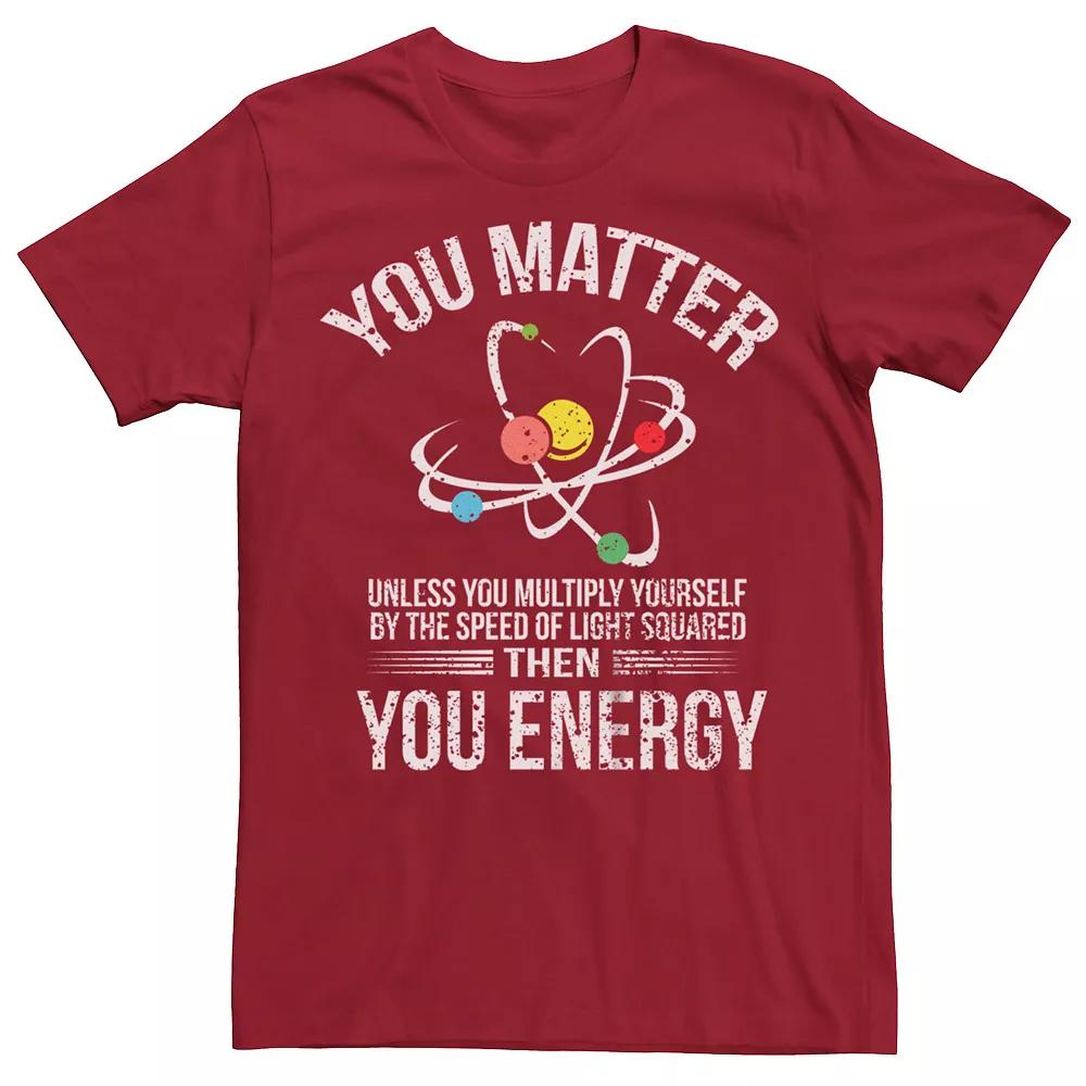 Men's You Matter Joke Atom Graphic Tee, Size: XXL, Black Product Image