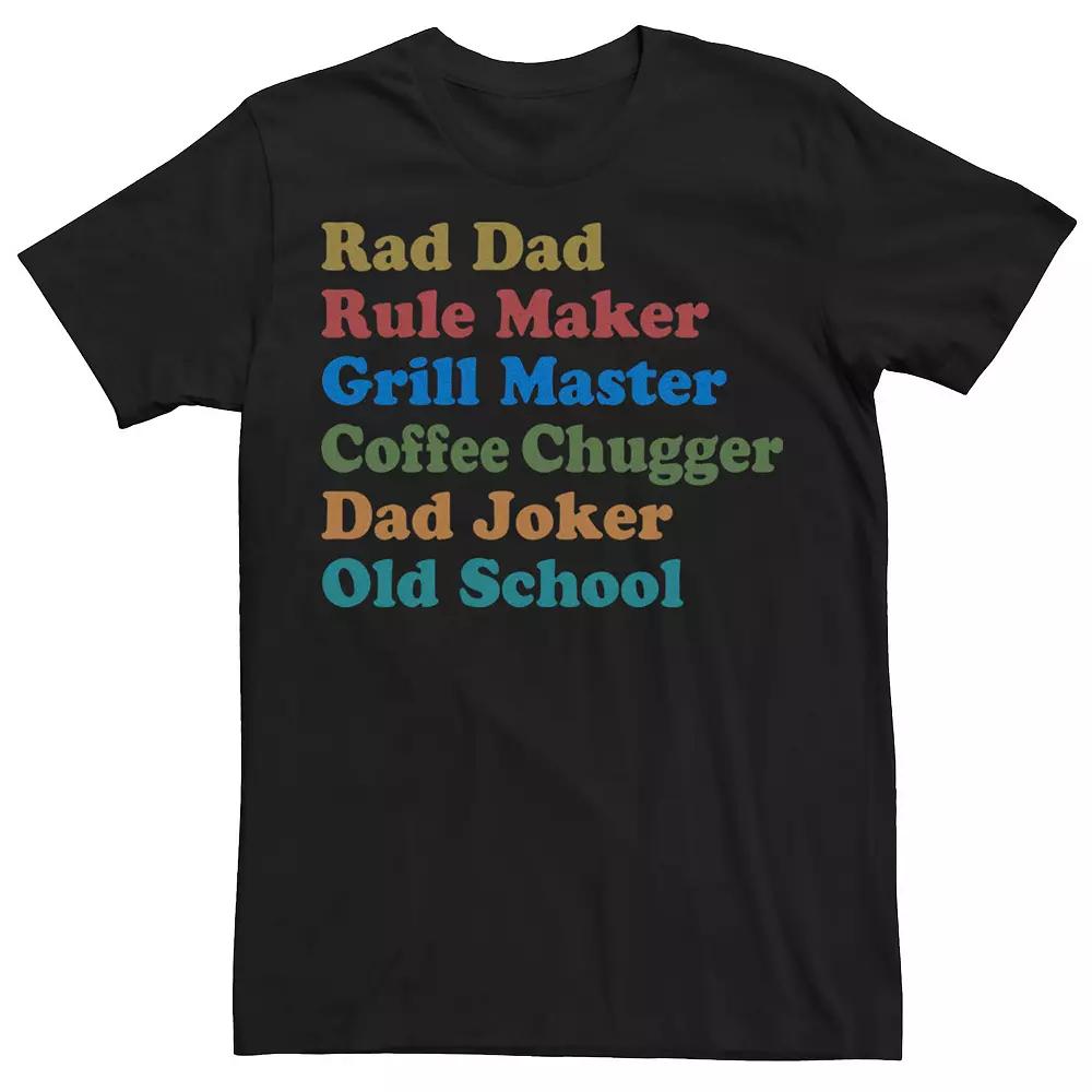 Big & Tall Great Dad Qualities Tee, Men's,  Product Image