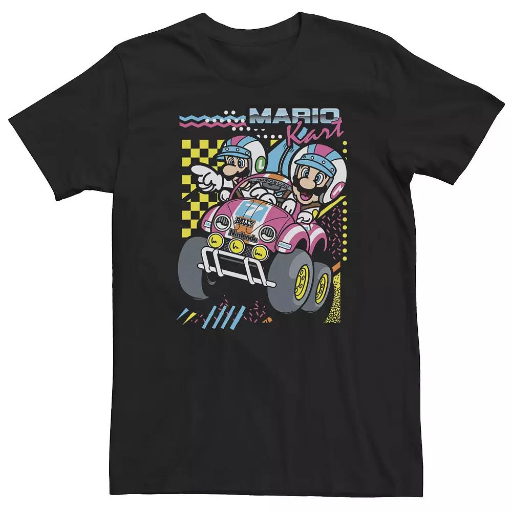 Big & Tall Nintendo Mario Kart Mario Luigi Darting Tee, Men's,  Product Image