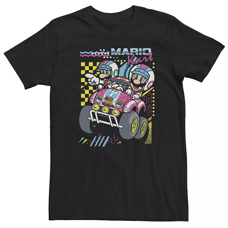 Big & Tall Nintendo Mario Kart Mario Luigi Darting Tee, Men's,  Product Image
