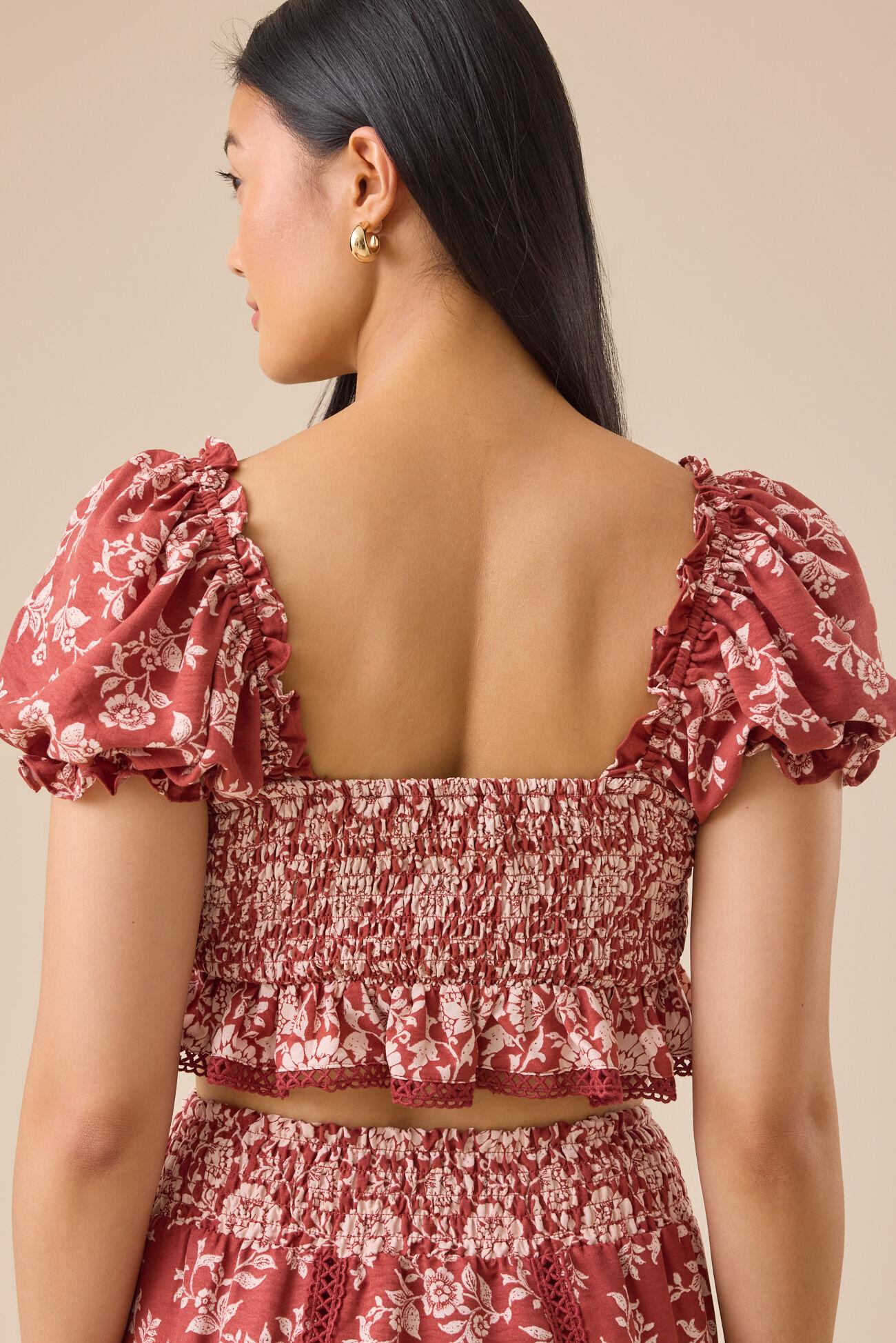 Amy Mix Print Top Product Image