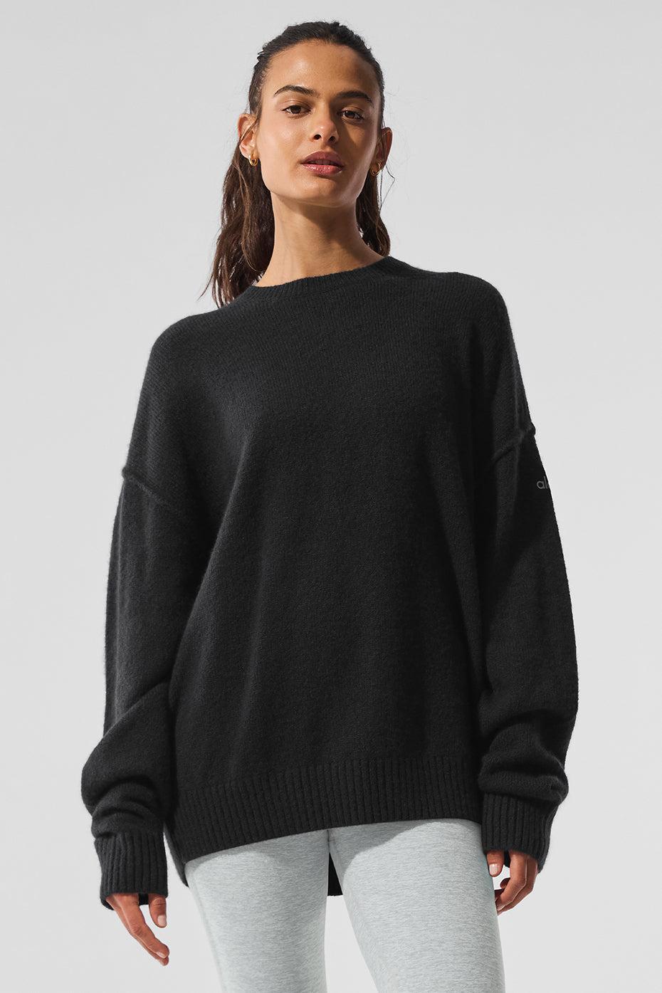 New Class Cashmere Crewneck Sweater - Black Female Product Image