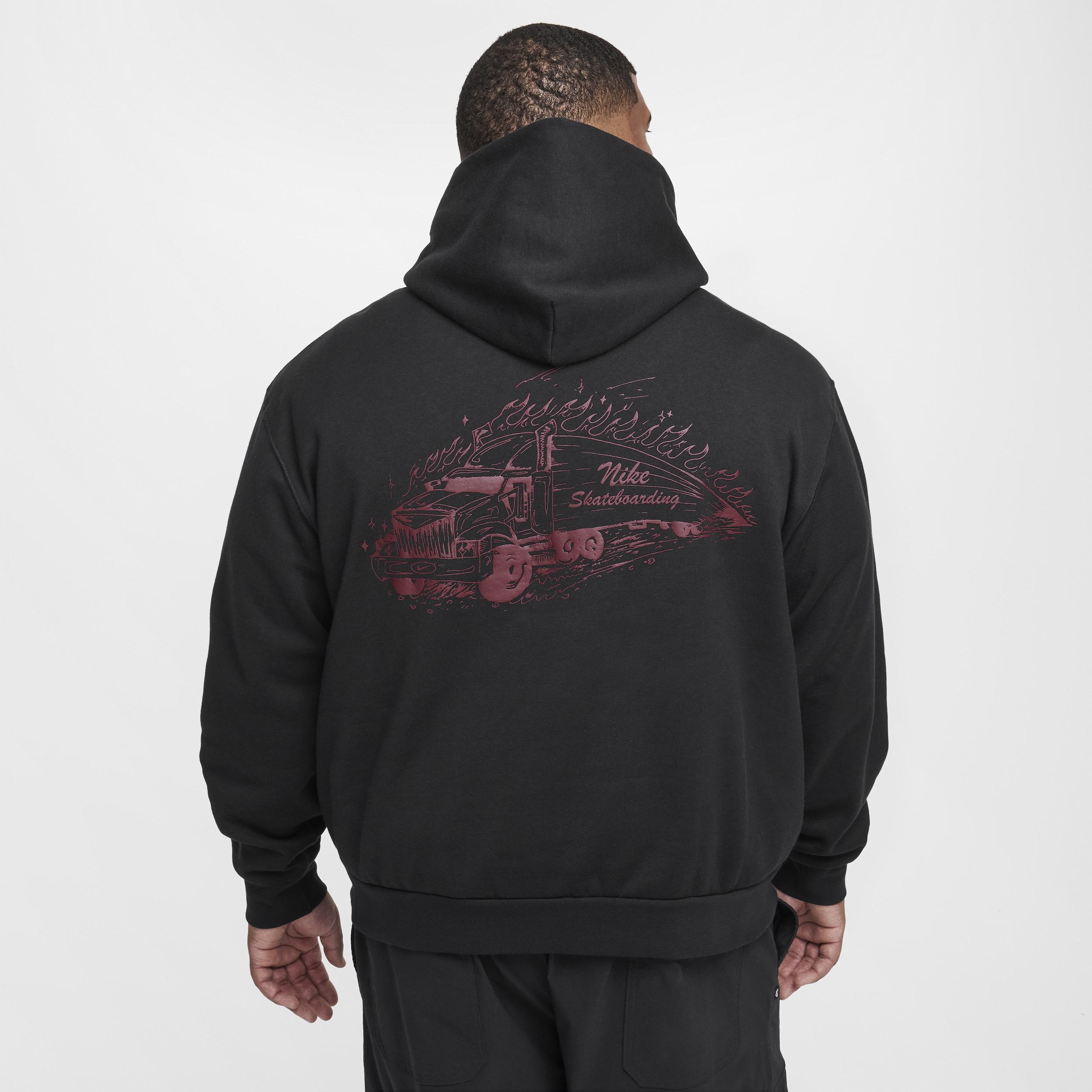 Mens Nike SB Skate Fleece Hoodie | FV7380-010 Product Image