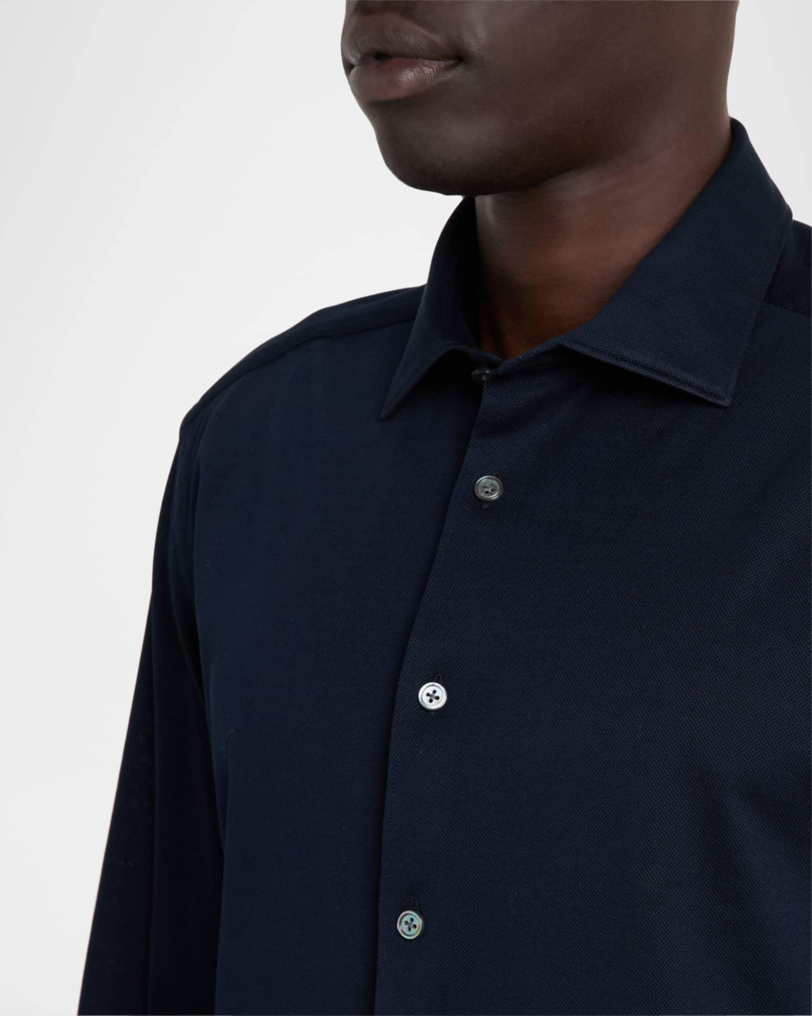 Men's Cotton Pique Sport Shirt Product Image