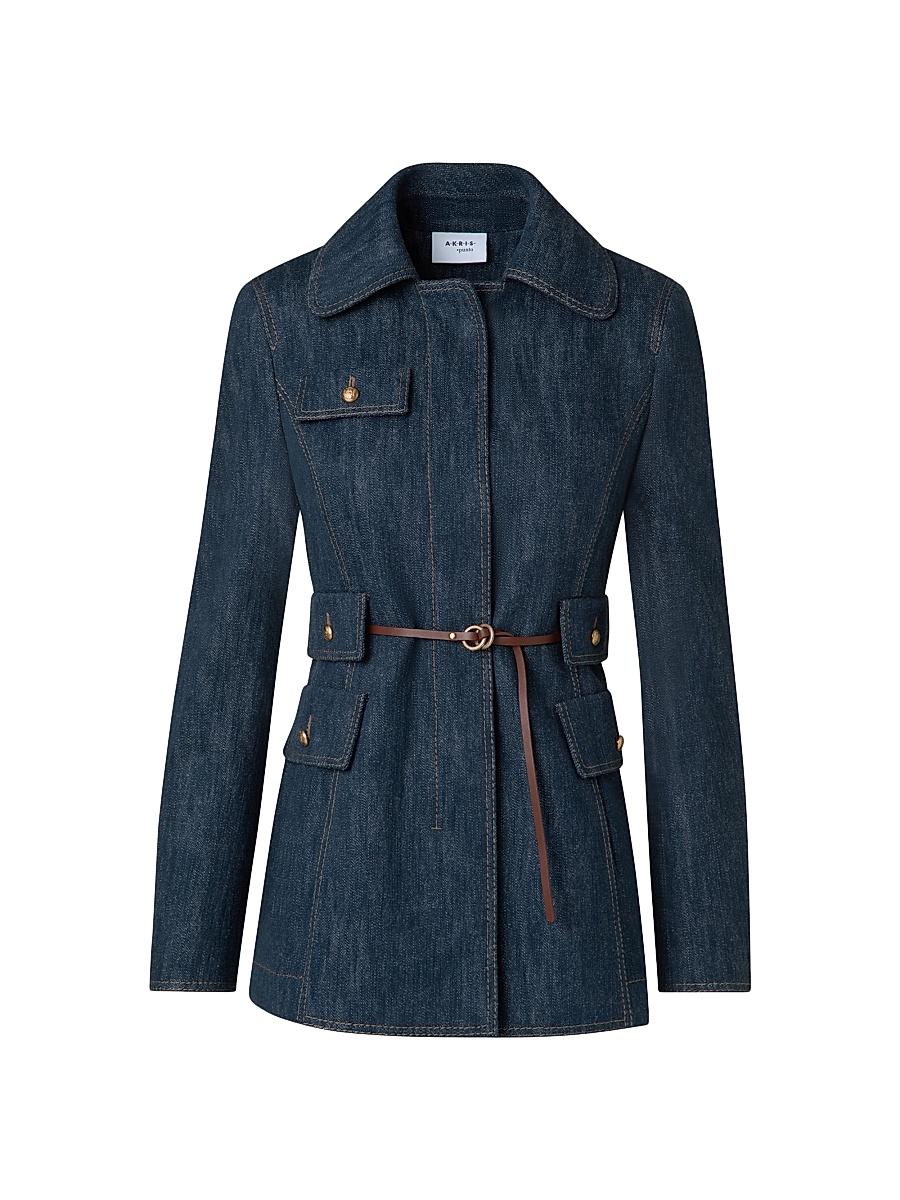 Womens Cotton-Wool Denim Jacket Product Image
