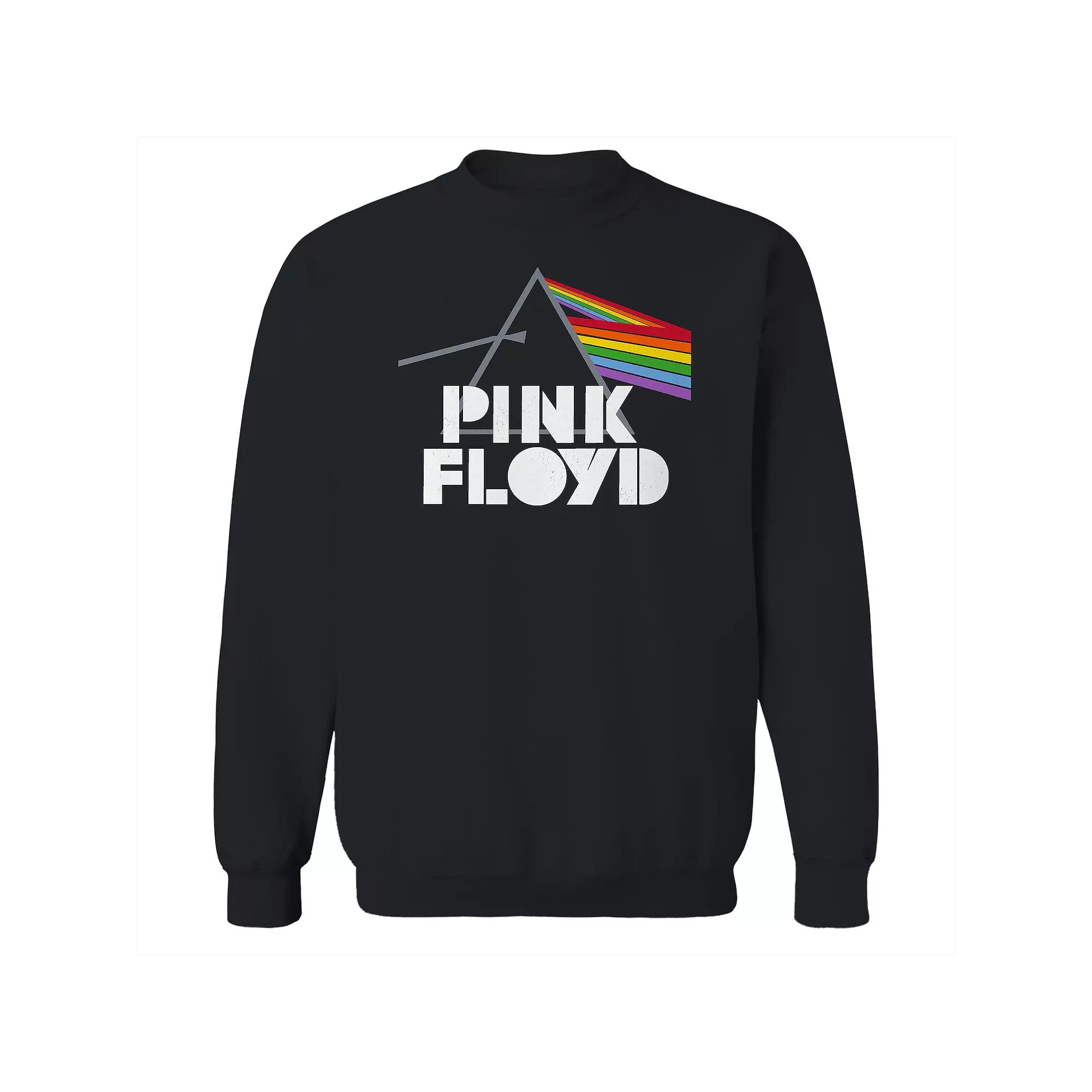 Men's Pink Floyd Prism Graphic Fleece Sweatshirt, Size: Medium, Black Product Image