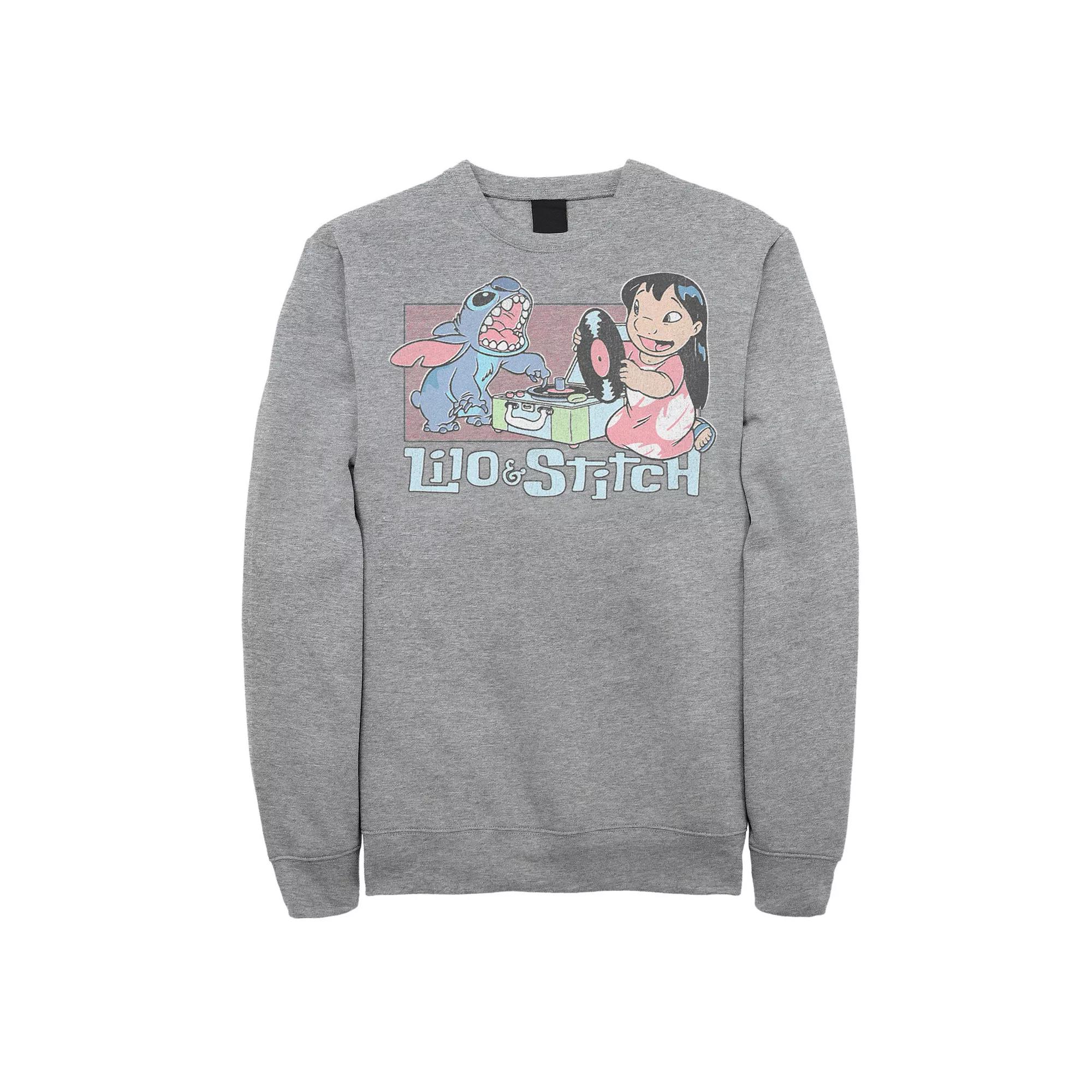 Disney's Lilo & Stitch Men's Record Player Sweatshirt,  Product Image